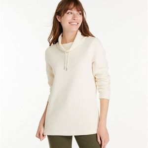 LL Bean Women's SoftLight Quilted Top, Funnelneck Pullover